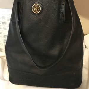 TORY BURCH MICHELLE LARGE BLACK TOTE